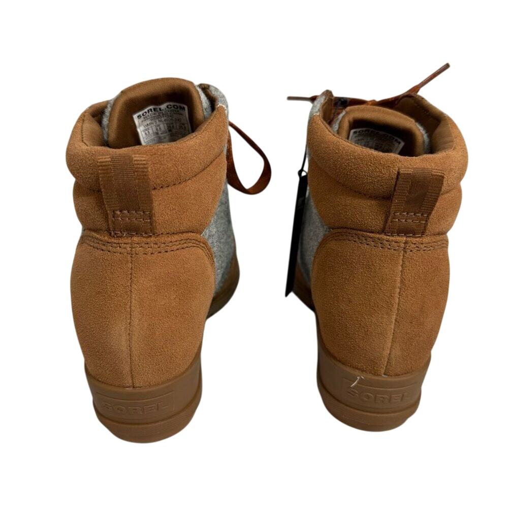 Sorel Evie Women’s Boots Size 7.5 Waterproof Wedge Suede NEW # box 19 - Picture 10 of 14